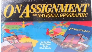 On Assignment National Geographic Travel Board Game 1990 NEW SEALED - Picture 1 of 6