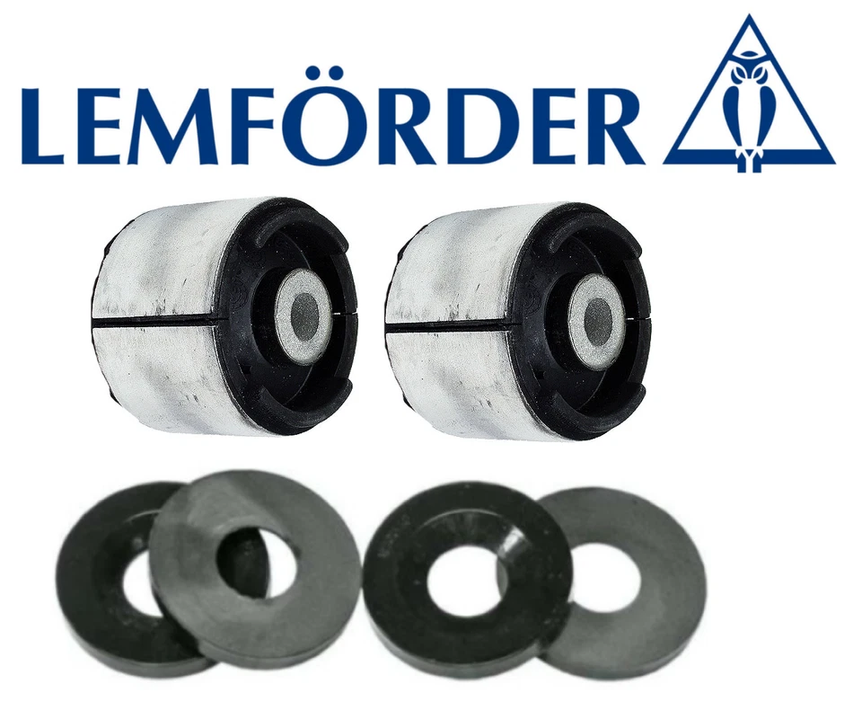 OEM Rear Axle Trailing Arm Bushing to Body 2pc Lemforder w/ Spacers for BMW 3 X3 - Image 1 of 1