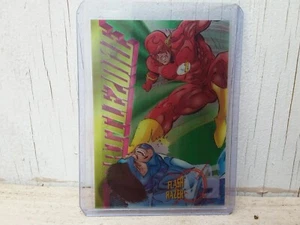 Vintage 1995 Flash vs. Razer SkyBox DC Legends Power Chrome Battlezone #B4 Card - Picture 1 of 2