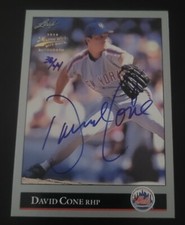 David Cone 2014 Leaf Memories Buy Back 1992 Leaf Design Auto #/44 Mets Cy Young