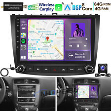 8-Kern 4+64GB Android 13 Autoradio GPS Carplay DAB+ Für Lexus IS250 200 300 350