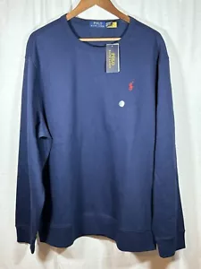 Polo Ralph Lauren Crewneck Sweatshirt LSCNM1 LONG SLEEVE KNIT Navy XXL - Picture 1 of 7