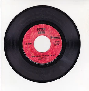 Peter Nero Vinyl 45 RPM 7 " Subject From Summer Of 42 - Jesus Superstar Rare - Picture 1 of 1