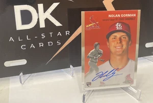 NOLAN GORMAN RC AUTO 2023 Topps Chrome Platinum autograph blue ink ROOKIE CARD - Picture 1 of 3