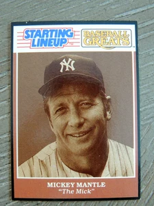 MICKEY MANTLE 1989 KENNER SLU "BASEBALL GREATS" KARTE N.Y. YANKEES HOF LEGEND - Bild 1 von 1