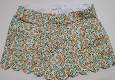 Шорты Crewcuts для девочек размер 12 с персиковым принтом плоские спереди хлопковые регулируемые. Волнистый - Изображение 1 из 4