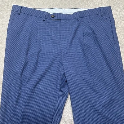 Pantalones de vestir plisados Polo Ralph Lauren para hombre 40x30 azules Foto 1 de 4