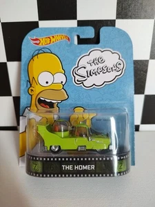 Hot Wheels Retro Entertainment (2013) Mattel The Simpsons Homer Green Car - Picture 1 of 5