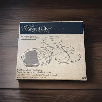 The Pampered Chef Cool & Serve Square Tray  Model 2292 New - Image 1 of 4