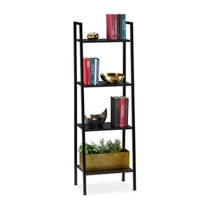 Estanteria industrial suelo mueble de almacenaje estante decorativo 4 estantes - Imagen 1 de 30