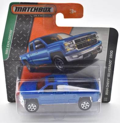 Matchbox Chevy Silverado 1500 118/120 2014 Superfast scheda corta - Immagine 1 di 2
