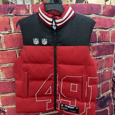 Chaleco acolchado San Francisco 49’s fuera de temporada unisex para hombre pequeño para mujer mediano Foto 1 de 4