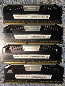 🆗C9 Corsair Vengeance Pro 32GB =4x8GB DDR3-1866MHz PC3-14900 Memory RAM - Picture 1 of 10