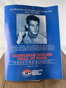 Carolinas Boxing Hall of Fame 1995 Induction Banquet PB Memory Charlie Ferguson - Picture 1 of 3