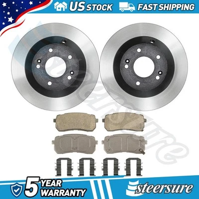 Juego de pastillas de freno de disco trasero rotor de freno de disco para Kia Sedona 2015-2016 Foto 1 de 4