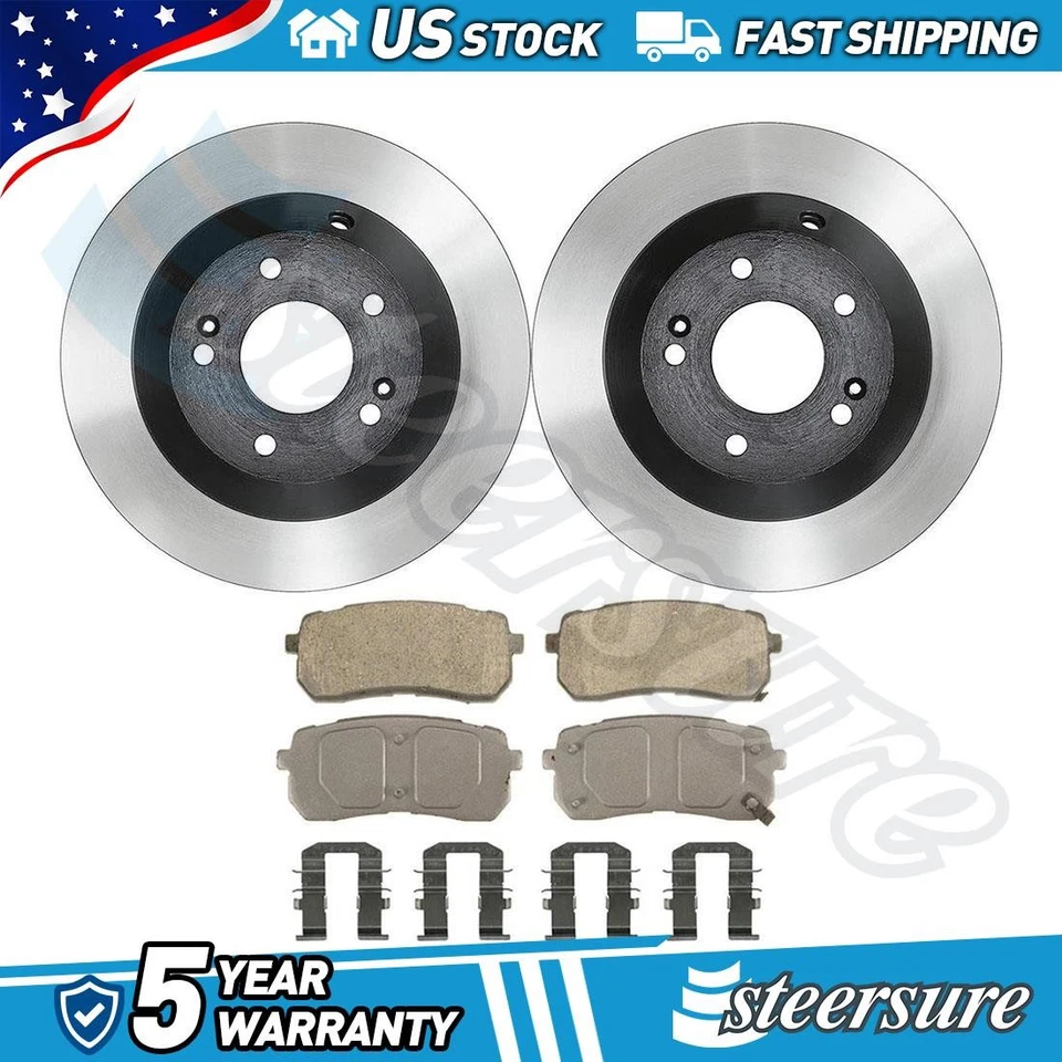 Комплект задних дисковых тормозных колодок дисковый тормоз ротор подходит для KIA Sedona 2015-2016 годов выпуска - Изображение 1 из 4