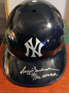 REGGIE JACKSON - Full Sized Batting Helmet - AUTOGRAPH - 200/563 - UDA COA - Picture 1 of 8