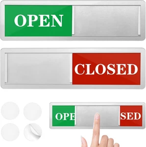 Open/Closed Sliding Sign Privacy Sign Sliding Door Sign Door Indicator Sign Do N - Picture 1 of 12