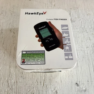 Portable Fish Finder F33P By HawkEye Black USB 2.3" Glare-Free Backlight Display - Image 1 of 4