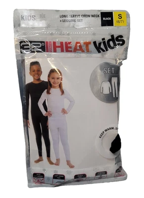 CONJUNTO DE LEGGING E GOLA REDONDA 32 GRAUS HEAT KIDS MANGA LONGA INFANTIL TAMANHO 6/7 S BASE PRETA - Imagem 1 de 4