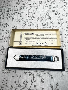 Vintage 50er Jahre Postamatische Taschenpostwaage mit Karton - Bild 1 von 6