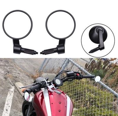 Espejo retrovisor redondo de 7/8" para motocicleta Yamaha XSR900 XSR300 XSR700 XJR1300 EE. UU. Foto 1 de 4