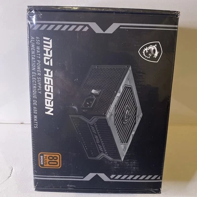 MSI MAG A650BN 650W ATX 80+ BRONZE Power Supply PSU -New and Sealed - Image 1 of 3