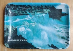 BANDEJA DE MONEDAS DE RECUERDO VINTAGE DE LAS CATARATAS DEL NIAGARA / PLATO DE BARATIJA - Imagen 1 de 4