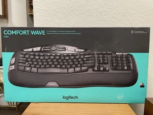 NEW Logitech Comfort Wave Wireless Keyboard K350 Factory Sealed OEM Genuine NOS - Picture 1 of 4