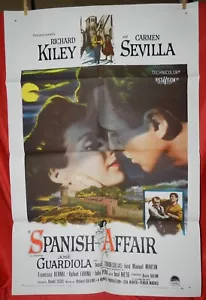 Vintage 1 Sheet Movie Poster for Spanish Affair, 1957, Richard Kiley, C. Sevilla - Picture 1 of 12
