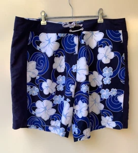 Target Size 18 (Fits 16) Womens Original 90s Retro Beach Swim Surf Shorts Floral - Picture 1 of 8