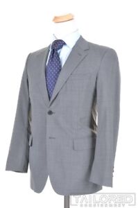 PRADA Solid Gray 100% Wool Jacket Pants SUIT Mens - EU 46 / US 36 R