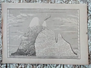 17" x 12" Map: Humboldt's Distribution OF Plants In Equinoctial America. c1843. - Picture 1 of 3