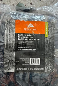 NEW - Ozark Trail 10' x 20' Camouflage Tarp Heavy Duty 5.1mil - Picture 1 of 2
