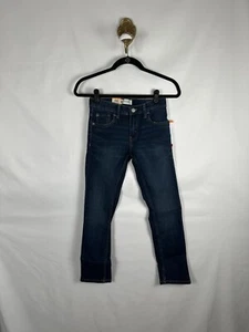 Levi's 511 Boys' Youth Slim Fit Jeans Stretch W26 L27 Size 12 Dark Wash - Picture 1 of 8