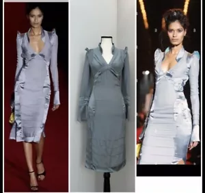 Vintage Tom Ford For Yves Saint Laurent Pagoda Dress Runway F/W 2004 Size FR36 - Picture 1 of 21