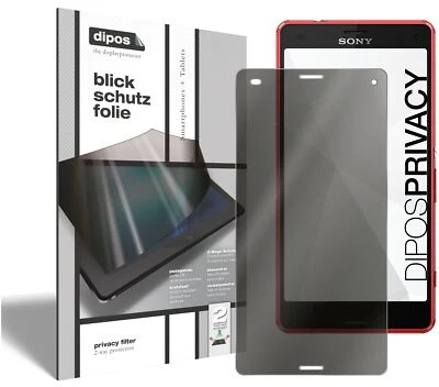 Screen Protector for Sony Xperia Z1 Compact (vertical) 2x Anti-Spy Protection - Image 1 of 4