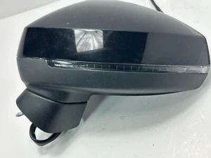 2015-2017 AUDI A3 BLACK LEFT DRIVER SIDE MIRROR W/TURN SIGNAL OEM M253 - Picture 1 of 11