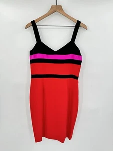 NUOVO abito donna Jay Godfrey senza maniche color block zip taglia 10 $325 - Foto 1 di 5