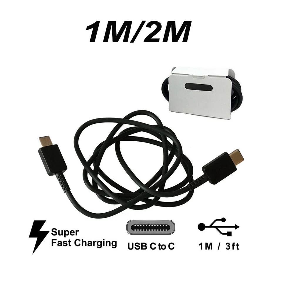 65W 4A USB C to USB C PD Fast Charge Charger Cable For Samsung Android XIAOMI - Image 1 of 1