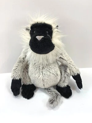 Ganz Webkinz Langur Monkey 9" Plush Gray White Stuffed Animal Toy NO CODE  - Image 1 of 4