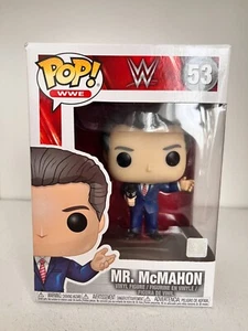 FIGURA DE LUCHA LIBRE FUNKO POP VINILO SERIE WWE #53 MR VINCE MCMAHON WWF EN CAJA - Imagen 1 de 7