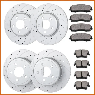 Front Rear Brake Rotors Ceramic Pads for Doge Chrysler RWD V6 Charger Challenger Foto 1 de 4