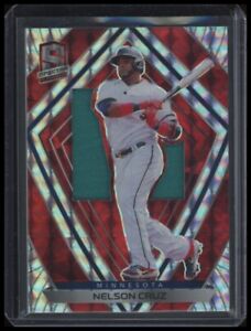 2020 Nelson Cruz Panini Chronicles #1 Spectra Red SP 5/25 - Twins