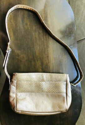 SAS Genuine Gold Pebbled Leather CrossBody,Shoulder Bag,Handbag,Purse  USA - Image 1 of 4