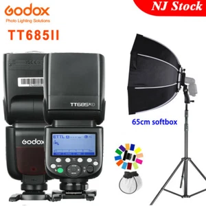 US Godox TT685II-F 2.4G TTL Flash Speedlite+65cm Folding Softbox Stand For Fuji - Bild 1 von 12