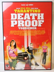 Death Proof Todsicher Quentin Tarrantino Filmposter Filmplakat A1 Alurahmen  - Bild 1 von 4