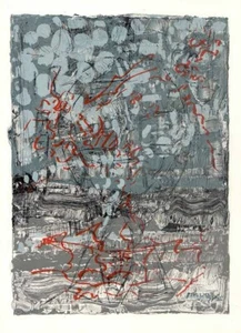 Untitled, 1977 by Riopelle - 11 X 15" (Lithograph from "Derriere le Miroir") - Bild 1 von 3