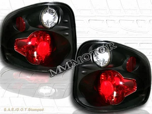 2001-2003 FORD F150 F-150 FLARESIDE TAIL LIGHTS BLACK 2002 - Picture 1 of 2