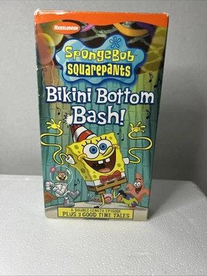 Spongebob Squarepants - Bikini Bottom Bash 2002 VHS Tape Nickelodeon CASE ONLY - Image 1 of 4